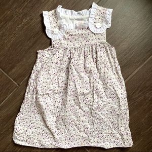 Tiny purple floral pattern dress size 5 ruffles